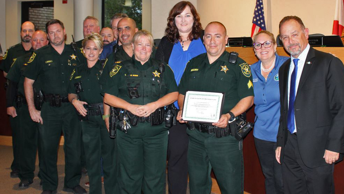 Parkland School Resource Officers Honored by City Commission 2