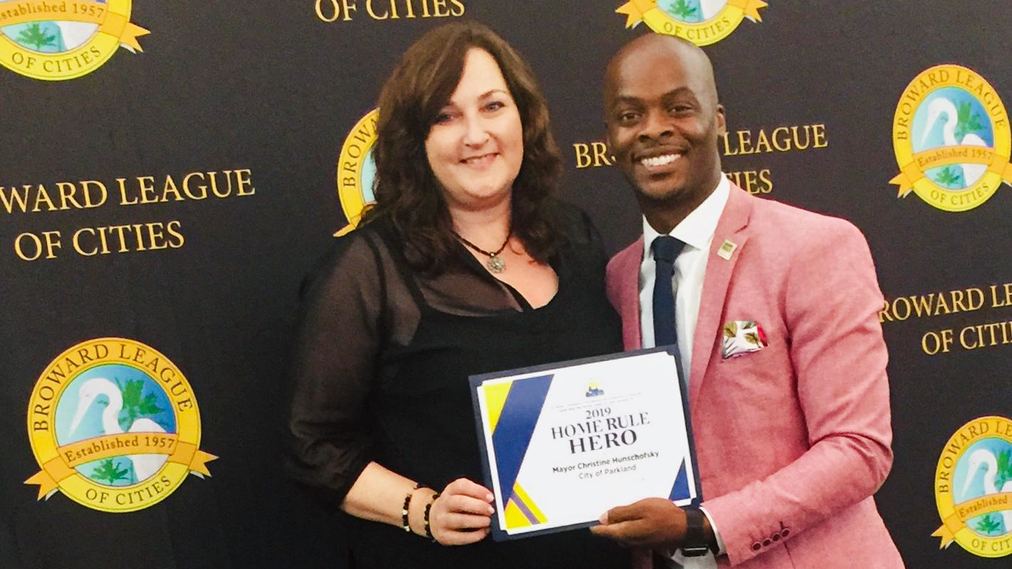 Florida League of Cities Recognizes Parkland Mayor as 'Home Rule Hero' 3