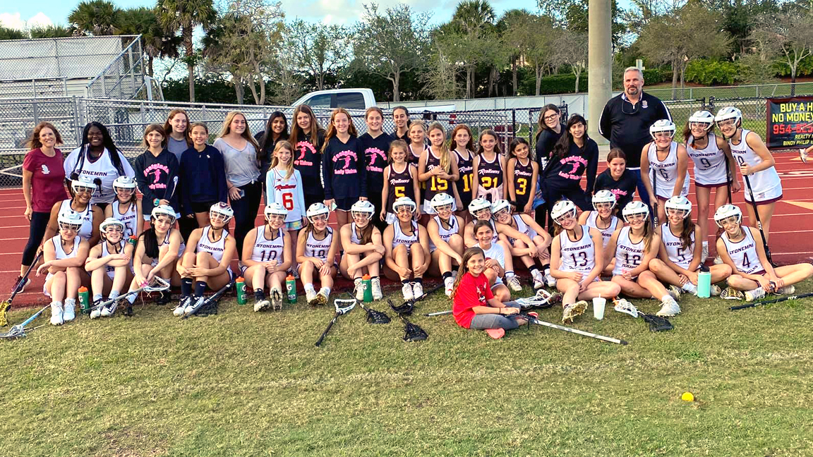 Marjory Stoneman Douglas Girls Lacrosse with Eagles from Westglades and RedHawks. (Courtesy MSD Lacrosse)