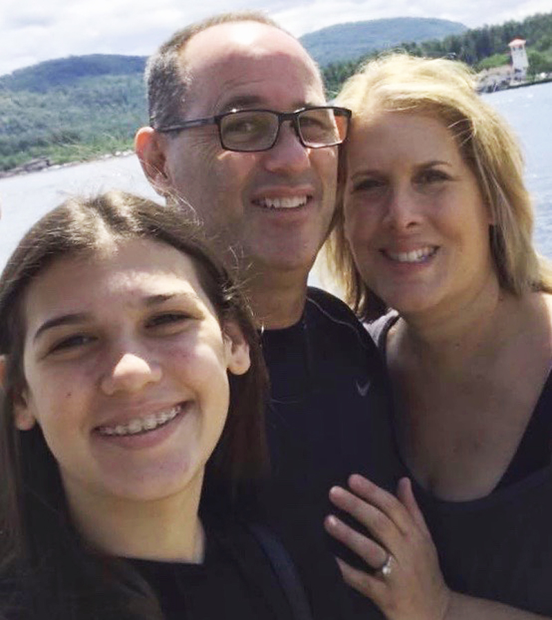 Jaime, Fred and Jennifer Guttenberg; Courtesy Orange Ribbons for Jaime