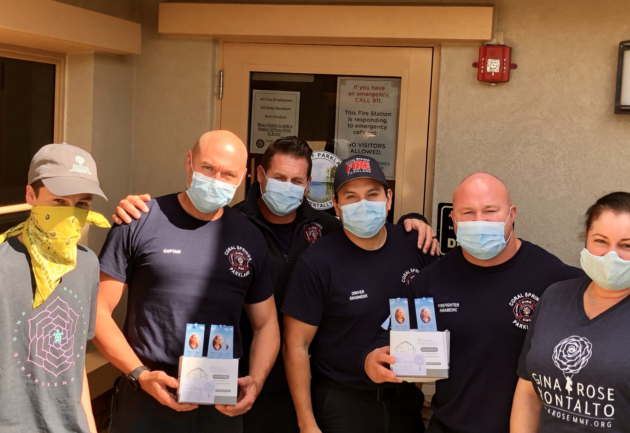 Fire Stations Receive N95 Masks in Honor of Gina Montalto's Birthday