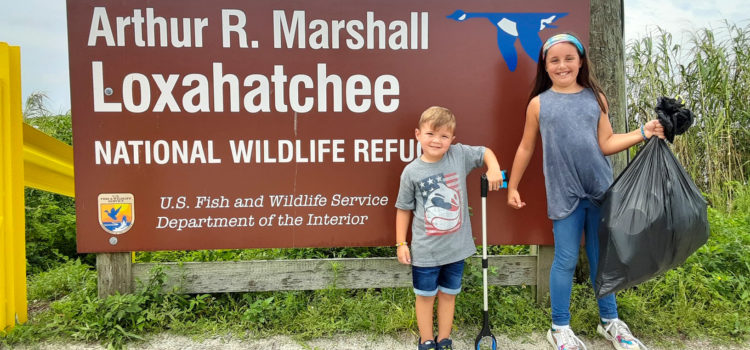 Brother, Sister Collect 25 Pounds of Garbage at Loxahatchee National Wildlife Refuge