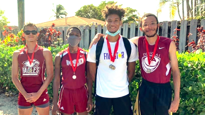 Marjory Stoneman Douglas Boys Track and Field team. {MSD Track and Field}