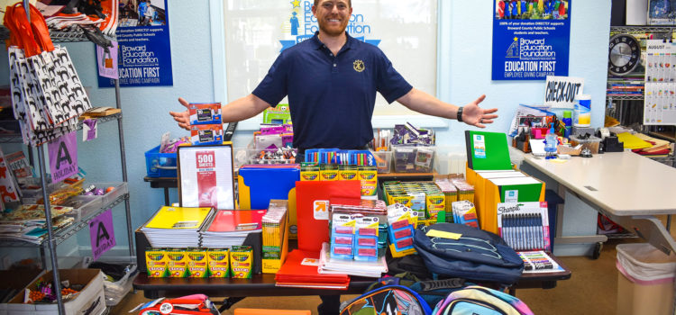 Parkland Resident’s Construction Company Donates Supplies for Broward County Title I Schools 