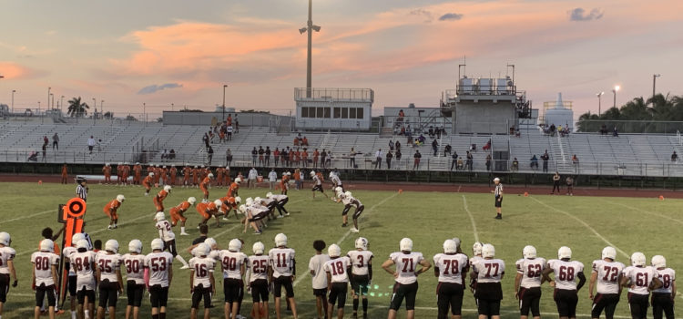 Marjory Stoneman Douglas JV Football Team Competes in 2nd Game This Year