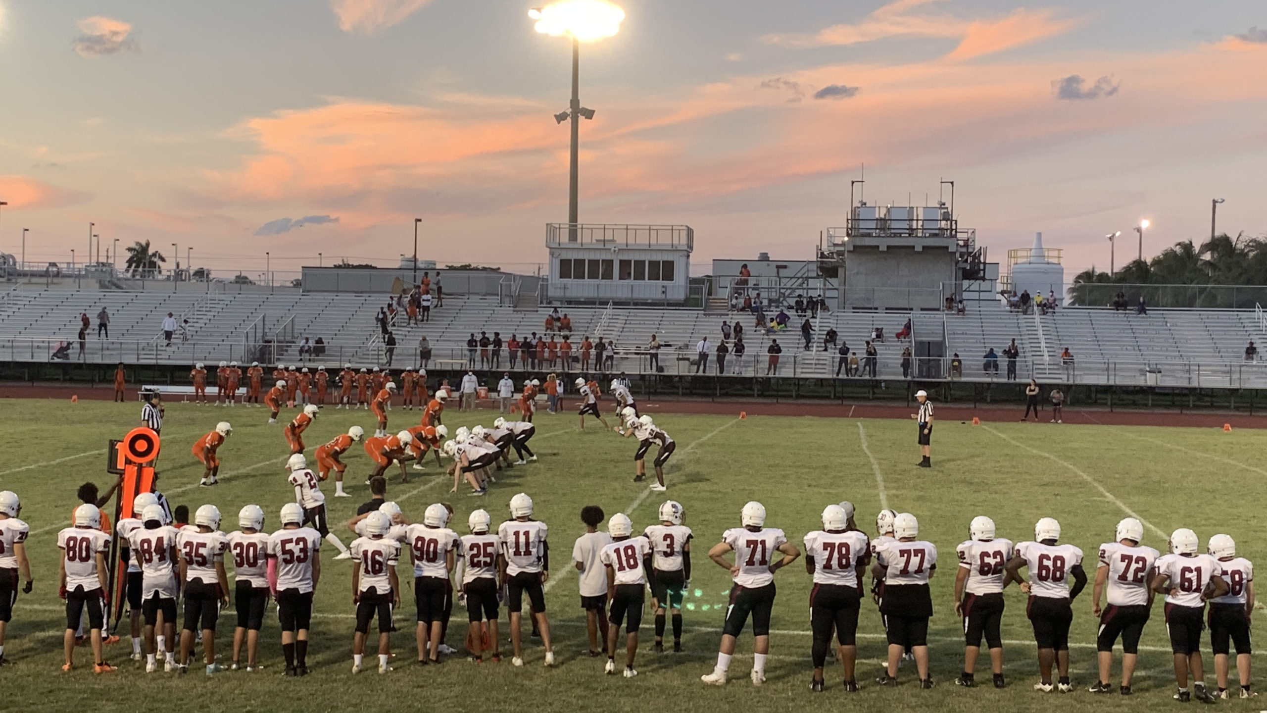 Marjory Stoneman Douglas JV Football Team Competes in 2nd Game This Year