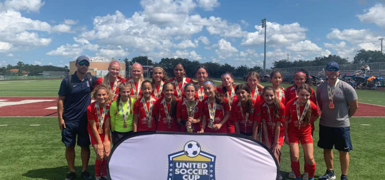 Parkland 08 Red Girls Travel Soccer Team Wins United States Cup