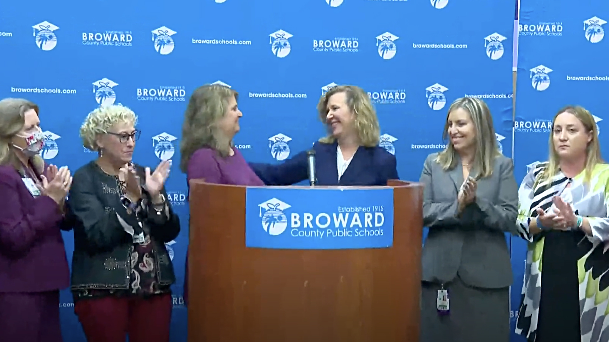Press conference after announcement was made on the selection of Dr. Vickie L. Cartwright.