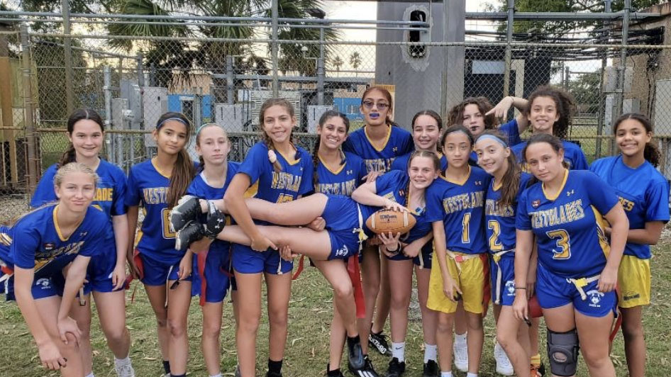 Westglades Middle School Girls Flag Football Wins Division Championship