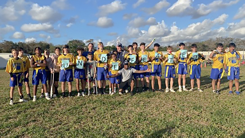 Westglades Middle School Boys Flag Football Team Wins Division Championship For 2nd Straight Season