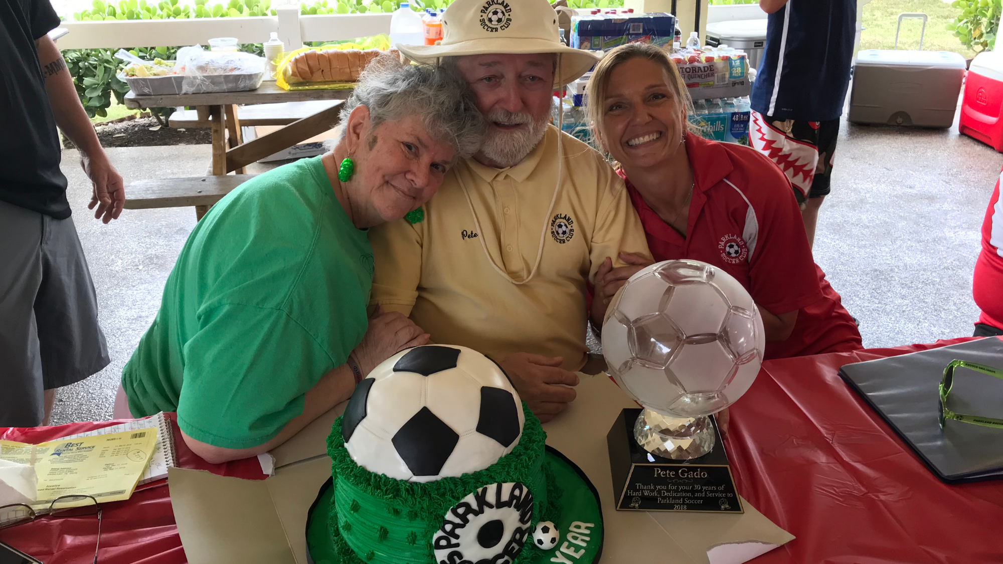 Parkland Soccer Club Honors Pete and Lindo Gado at a March 12 Event