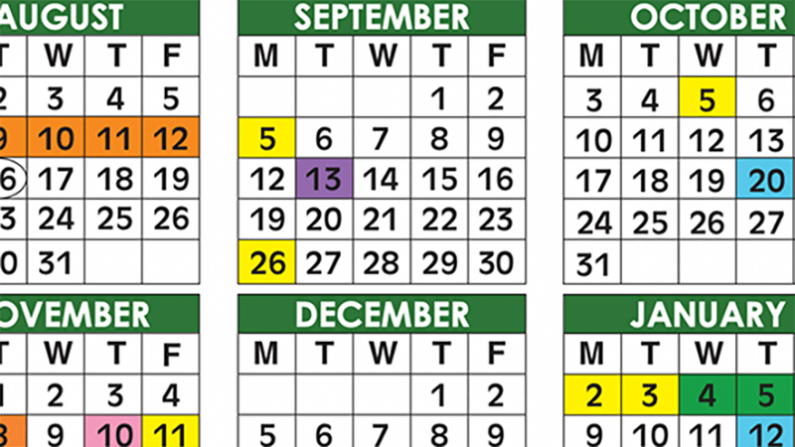 Official 2022/23 Broward County Public Schools Color Calendar Updated