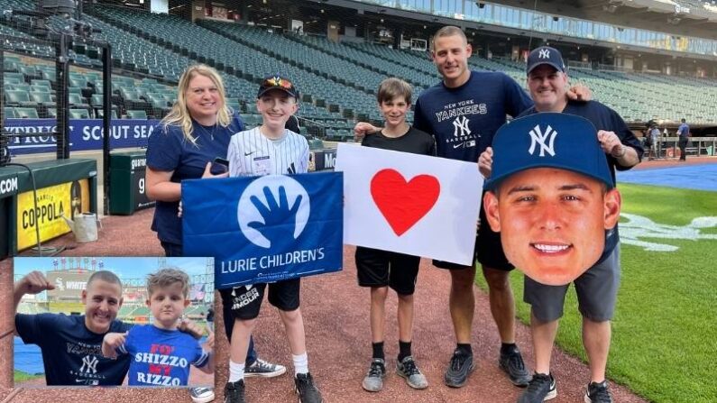 Parkland's Anthony Rizzo Meets 2 Young Fans During Return to Chicago