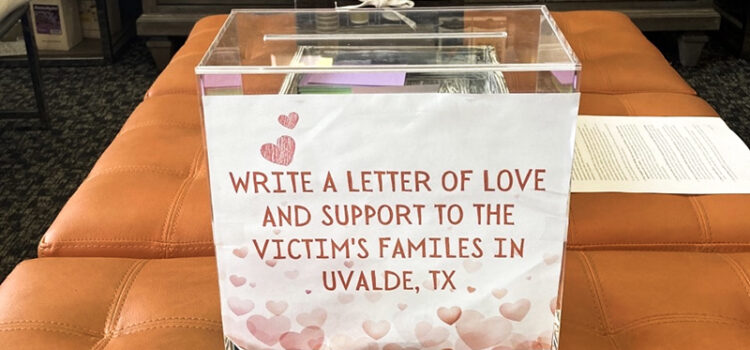 Local Wellness Center Collects Letters of Support for Families of Texas Shooting Victims