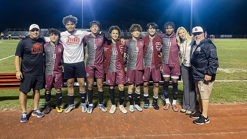 Marjory Stoneman Douglas Boys Soccer Honors 7 Seniors in Dominant Win