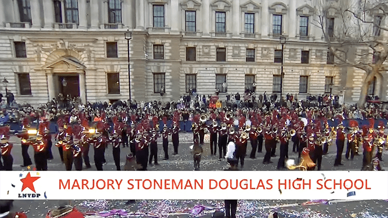 Marjory Stoneman Douglas Eagle Regiment Kicks Off New Year with Performance in London New Year's Day Parade