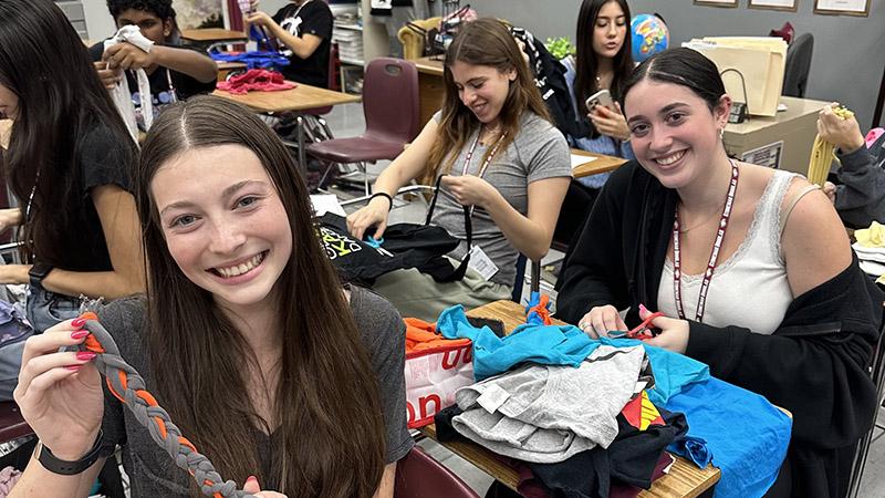 Marjory Stoneman Douglas National Honor Society Assembles Over 200 Dog Toys for Animal Shelters in Need