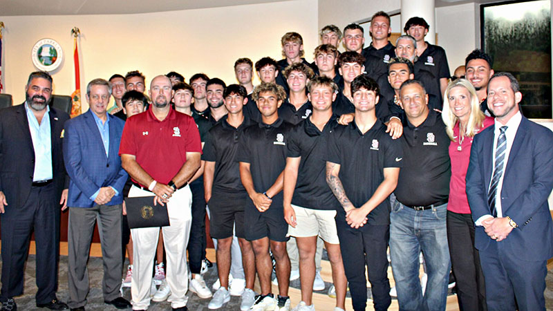 Parkland City Commission Recognizes MSD Baseball for State and National Titles