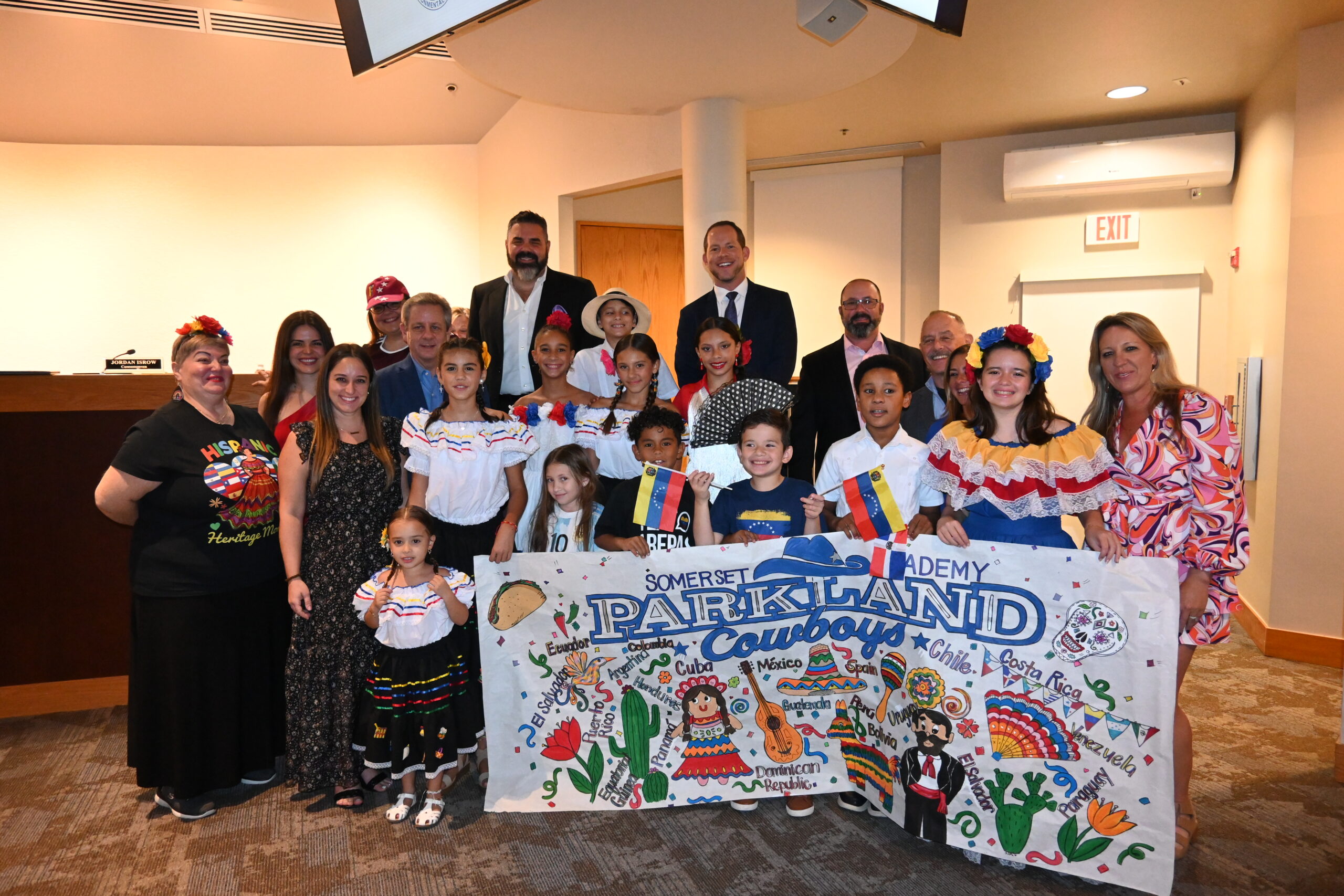 Parkland City Commission Recognizes Somerset Parkland Academy Hispanic Heritage Month Celebration