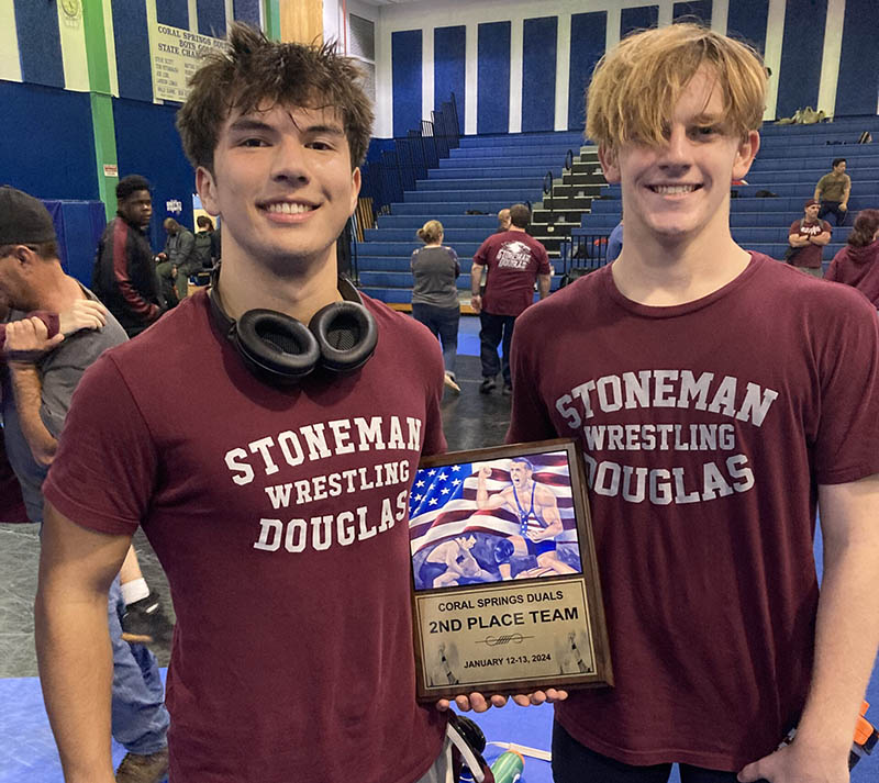 Marjory Stoneman Douglas Wrestling Earns 2nd Place at Coral Springs Duels