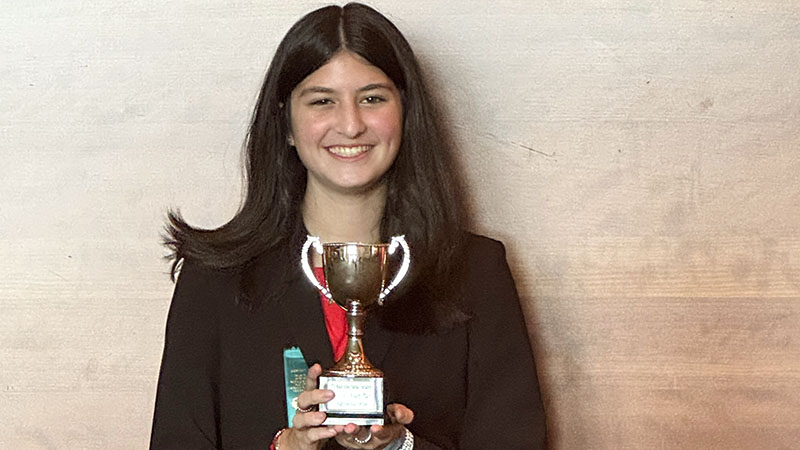 Westglades Middle School Student Secures 4th Place in National Debate
