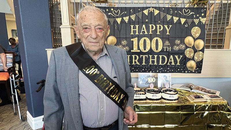 David Lipsit Celebrates a Century of Life with Family, Friends, at Allegro Senior Living