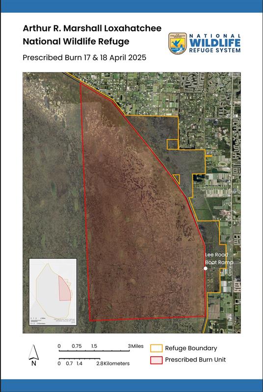 Prescribed Burn Planned at Loxahatchee National Wildlife Refuge; Canoe Trail Closed 7 Prescribed Burn Planned at Loxahatchee National Wildlife Refuge; Canoe Trail Closed