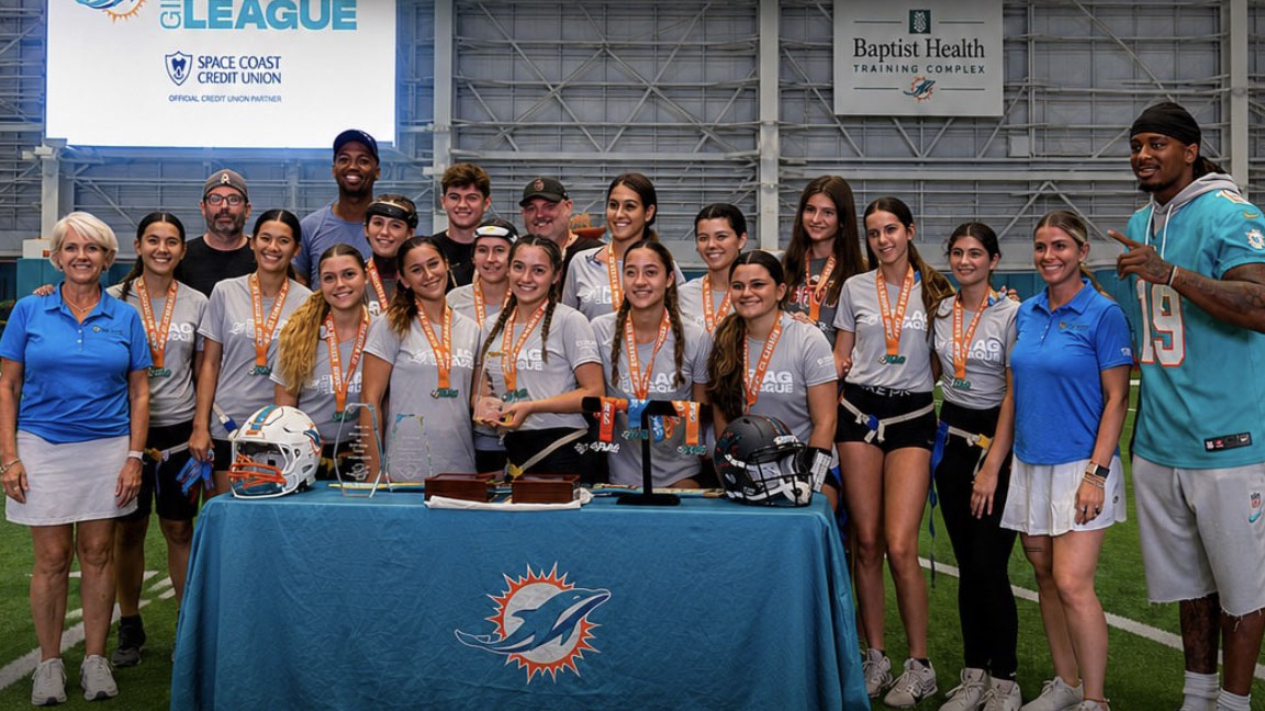 Summer Storm Girls Flag Football Teams Continue Standout Summer with Miami Dolphins League Success