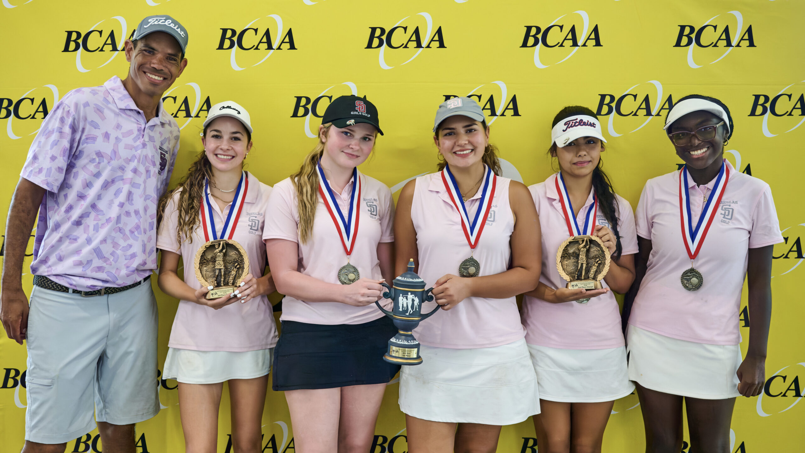 Marjory Stoneman Douglas Girls Golf Dominates Field to Win 3rd Straight BCAA Championship