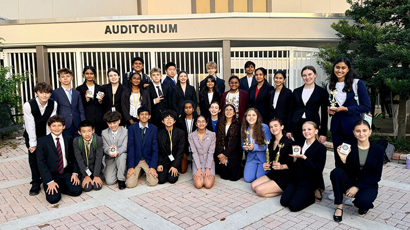 Westglades Debate Team Wins Nine Awards as Only Middle School at Regional Tournament 4